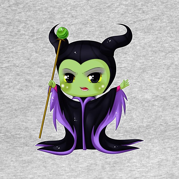 Maleficent Chibi by sambeawesome